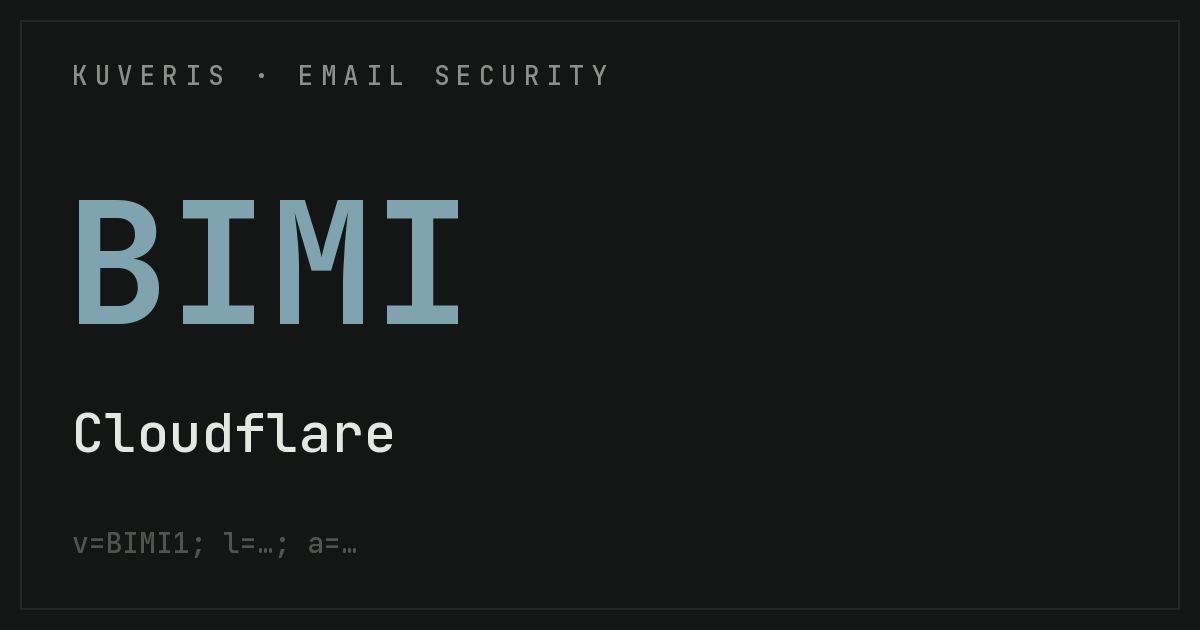 BIMI einrichten bei Cloudflare