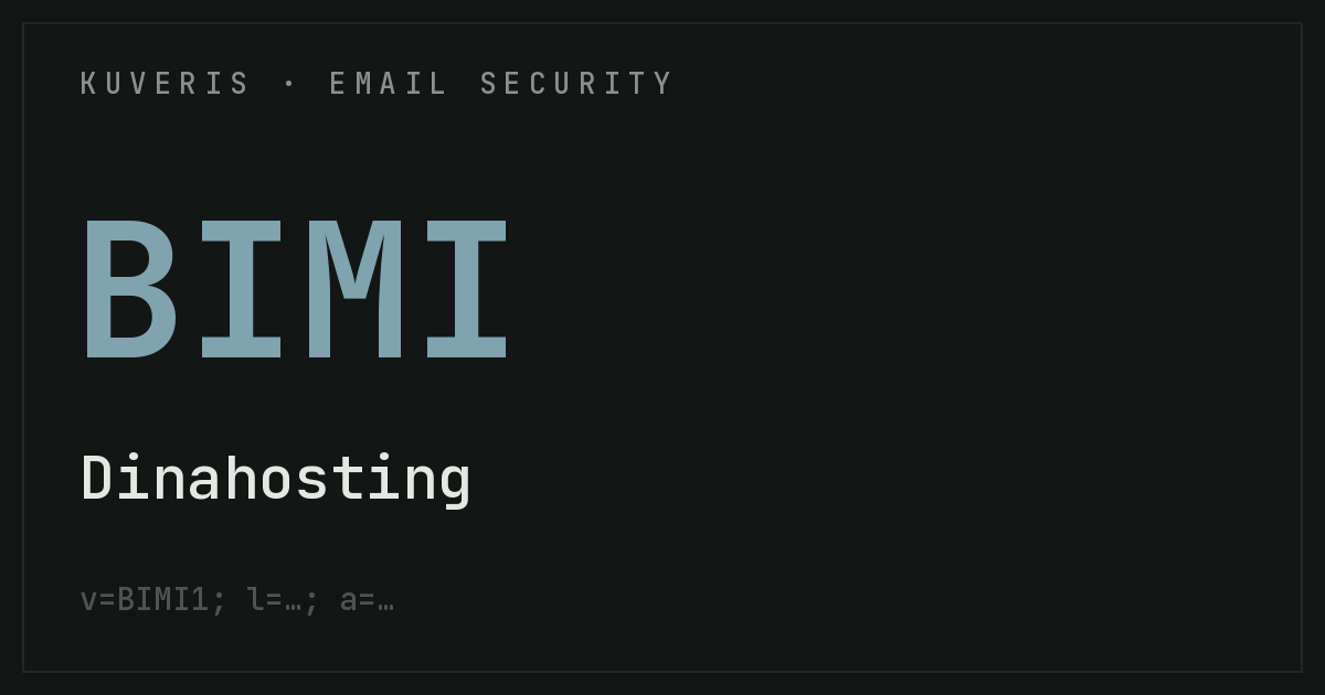 Configurar BIMI en Dinahosting