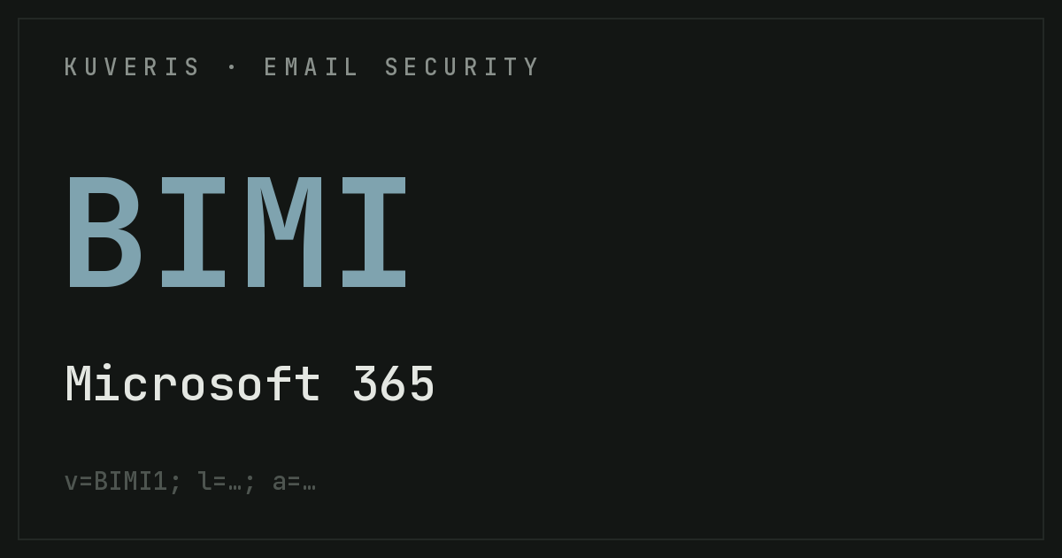 Setting up BIMI for Microsoft 365