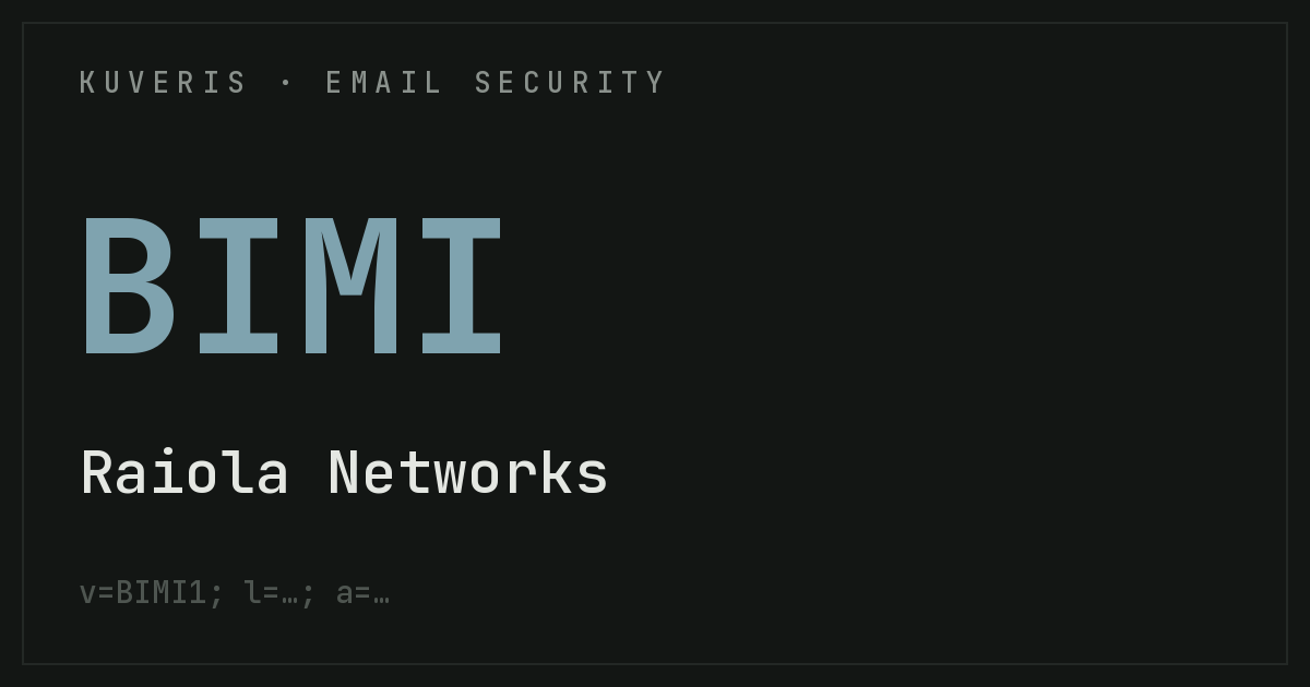 Configurar BIMI en Raiola Networks