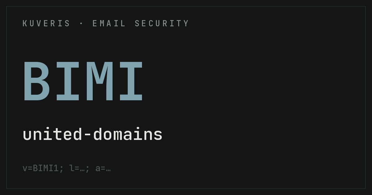 Setting up BIMI at united-domains