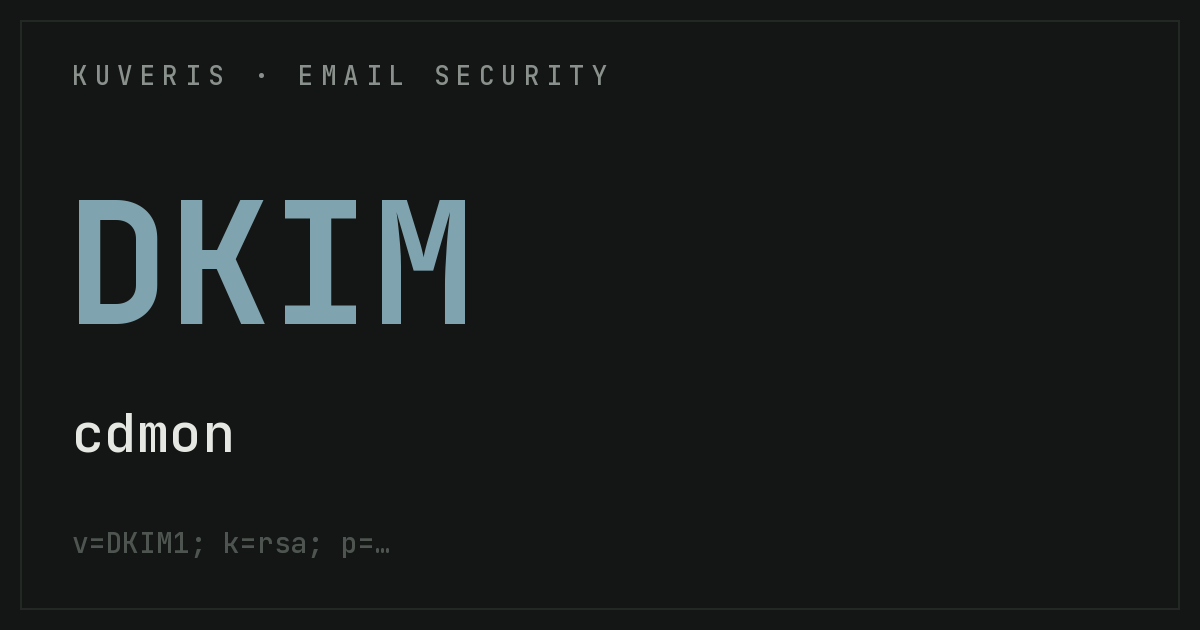 Configurar DKIM en cdmon