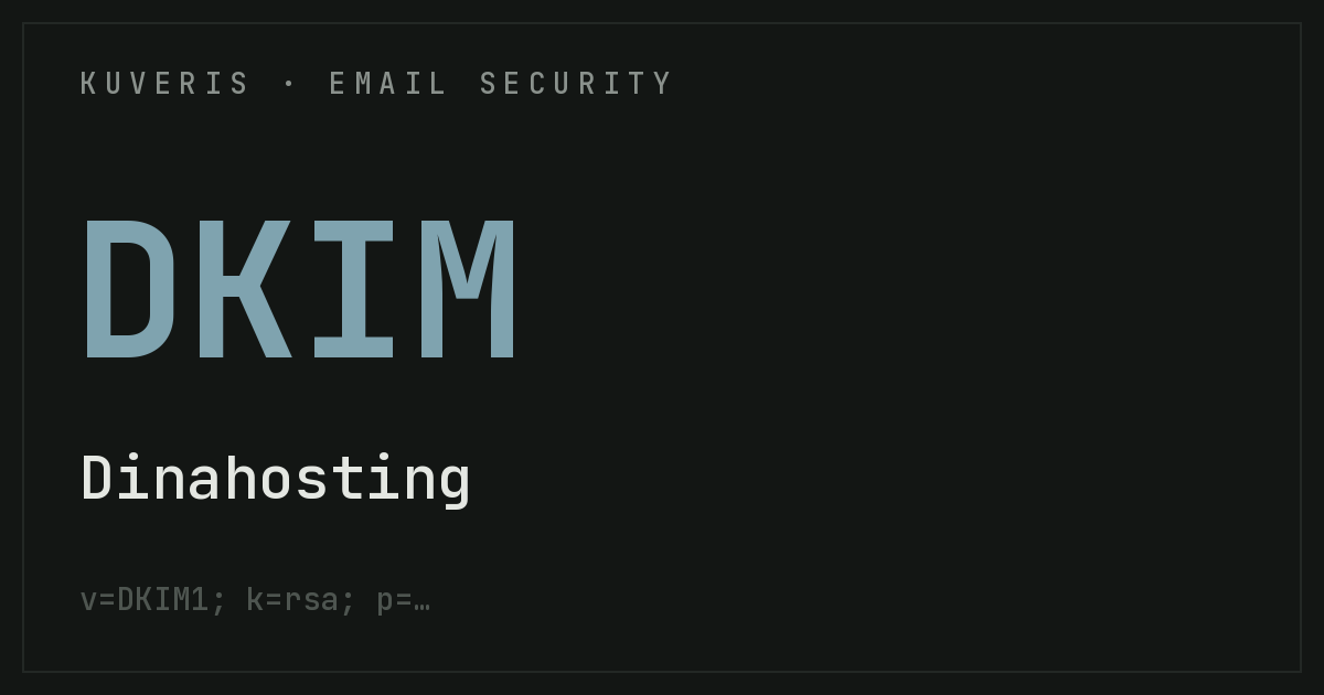 Configurar DKIM en Dinahosting
