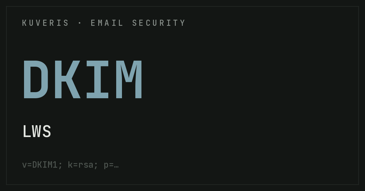 Configurer DKIM chez LWS (Ligne Web Services)