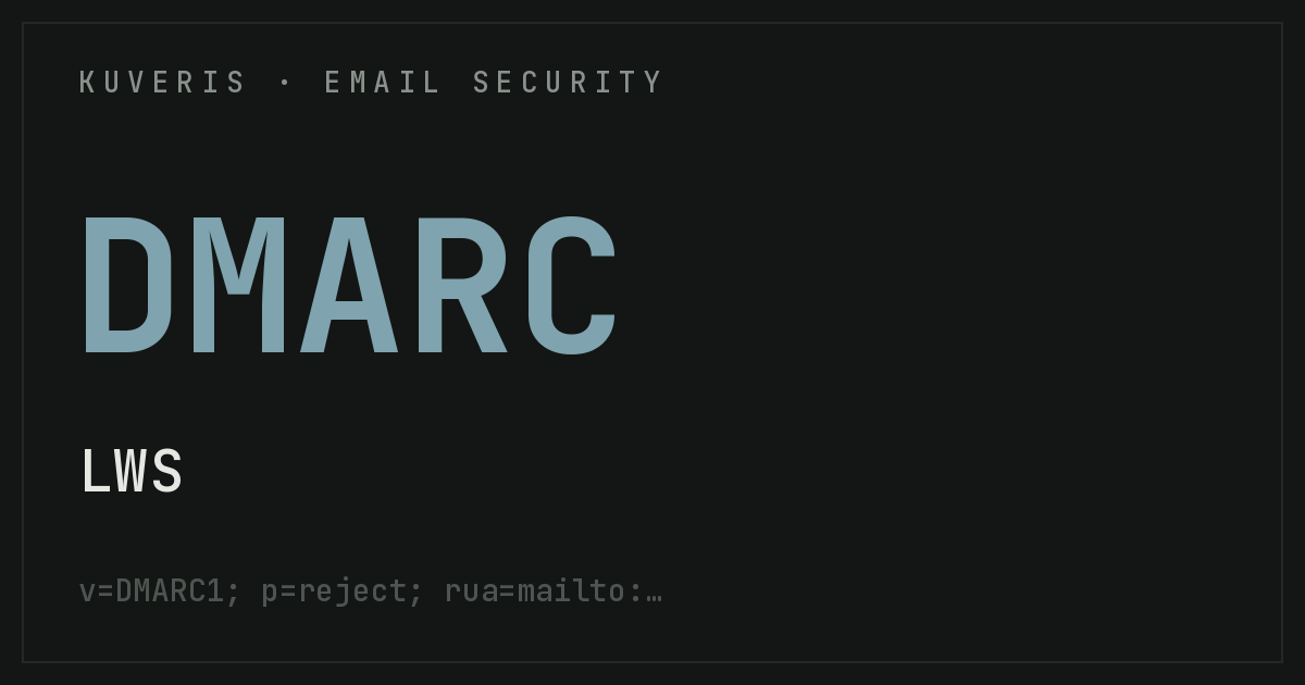 Configurer DMARC chez LWS (Ligne Web Services)