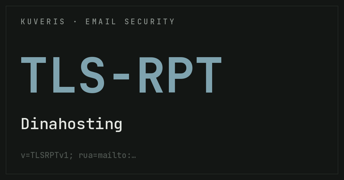 Configurar TLS-RPT en Dinahosting