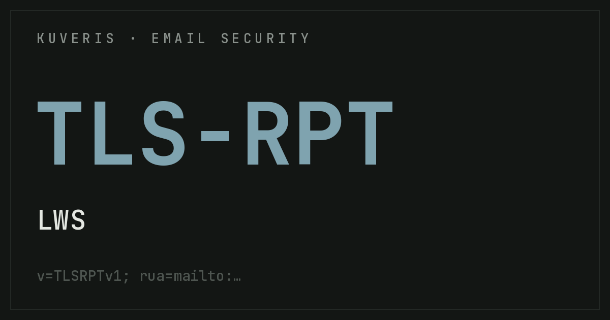 Configurer TLS-RPT chez LWS (Ligne Web Services)